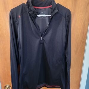 RHONE Men's Charcoal Half-Zip Jacket